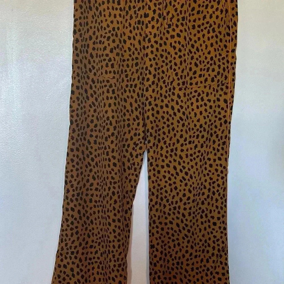Joie Copper Daltona Drawstring Leopard Print Pants S - Picture 2 of 10